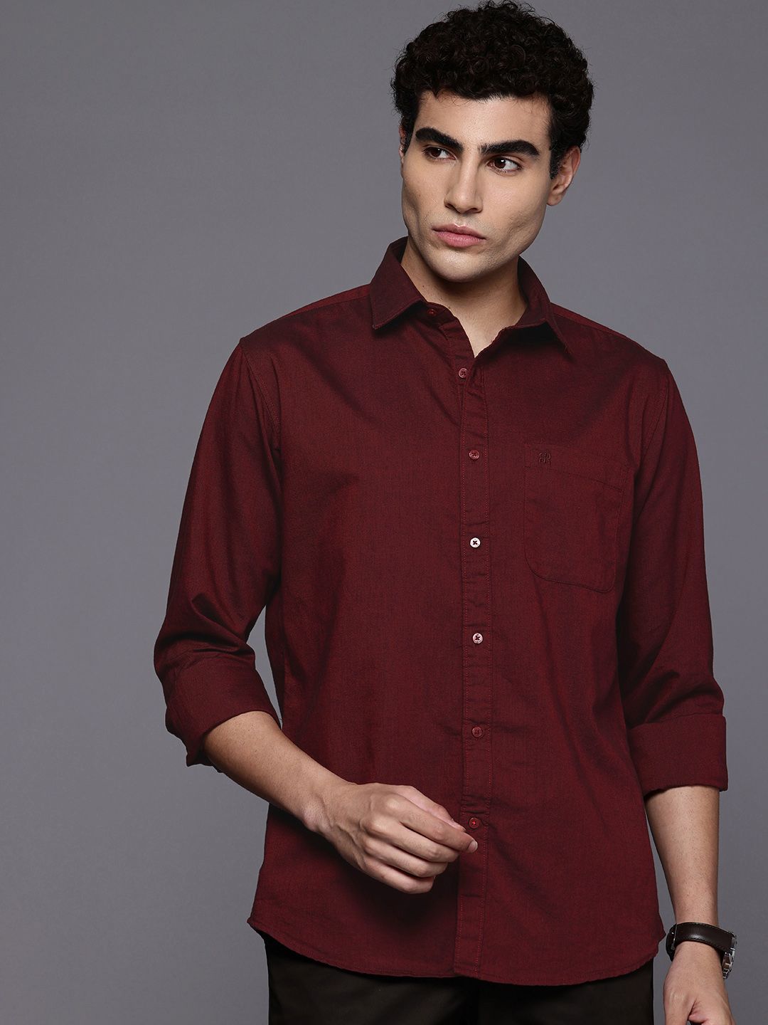 Raymond Slim Fit Pure Cotton Casual Shirt
