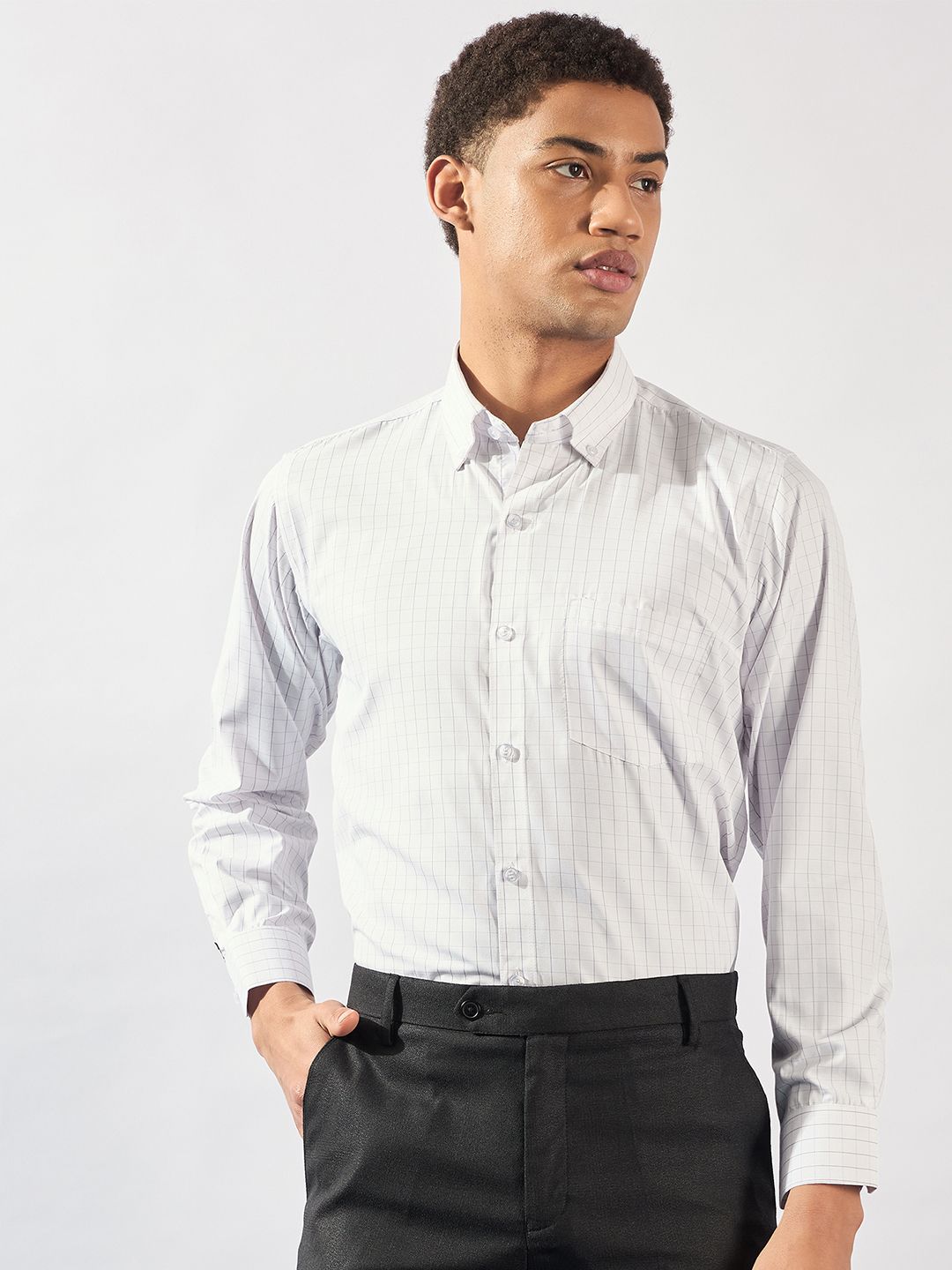 DENNISON Smart Micro Checks Formal Shirt