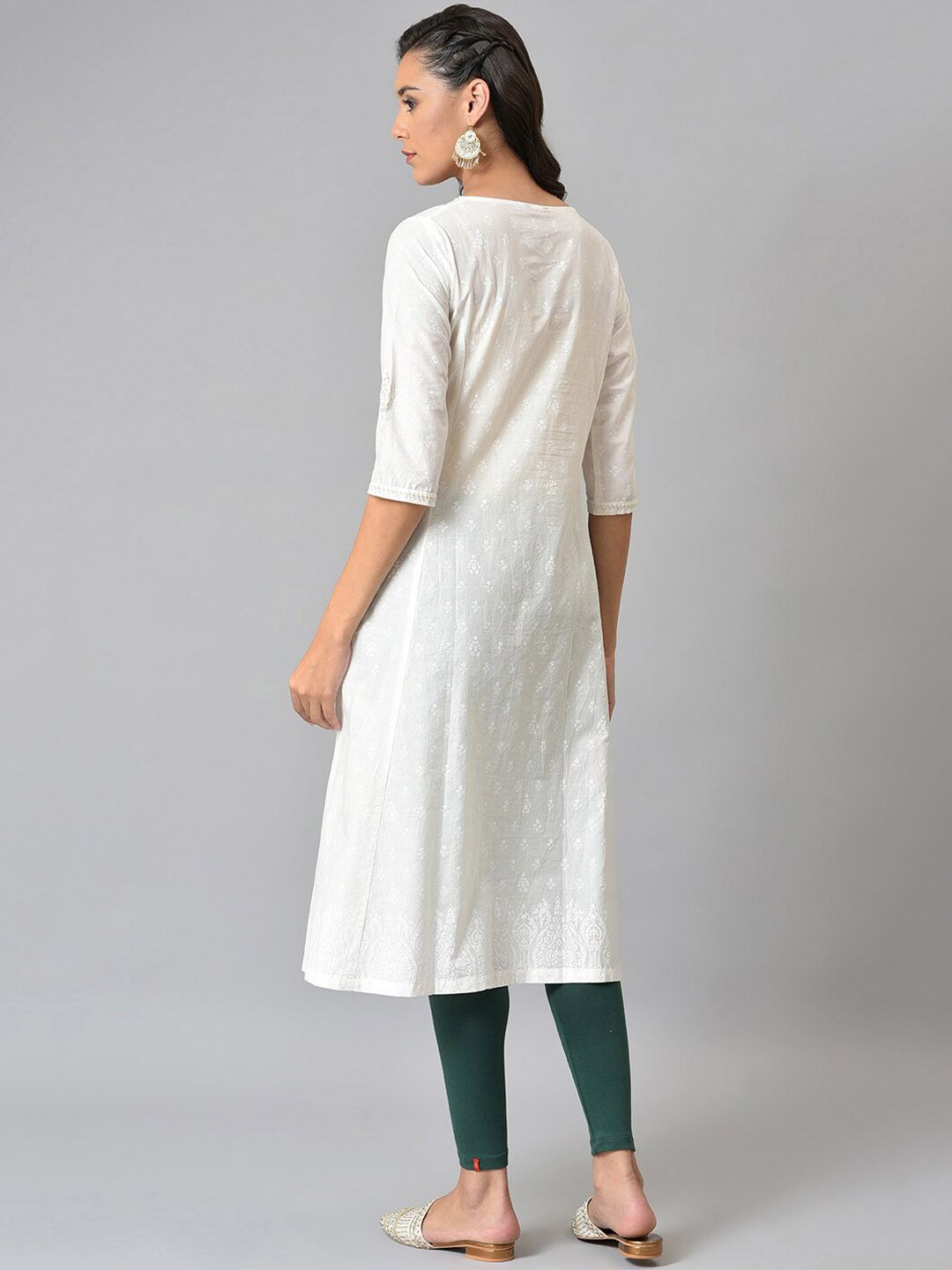 W A-Line Cotton Kurta