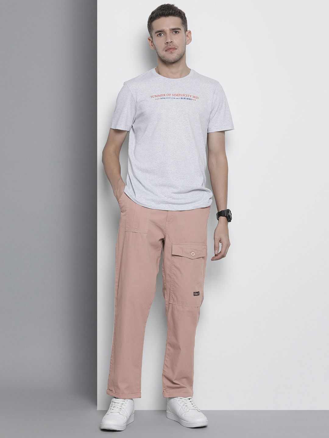 The Indian Garage Co Relaxed Regular Fit Chinos Trousers