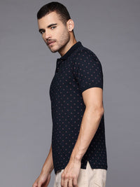 Raymond Printed Polo Collar Pure Cotton Slim Fit T-shirt