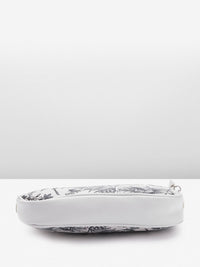 Lino Perros Floral Printed Structured Shoulder Bag With Chain Detail