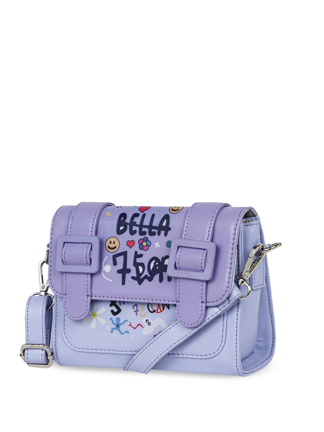 Berrylush Printed Structured Sling Bag