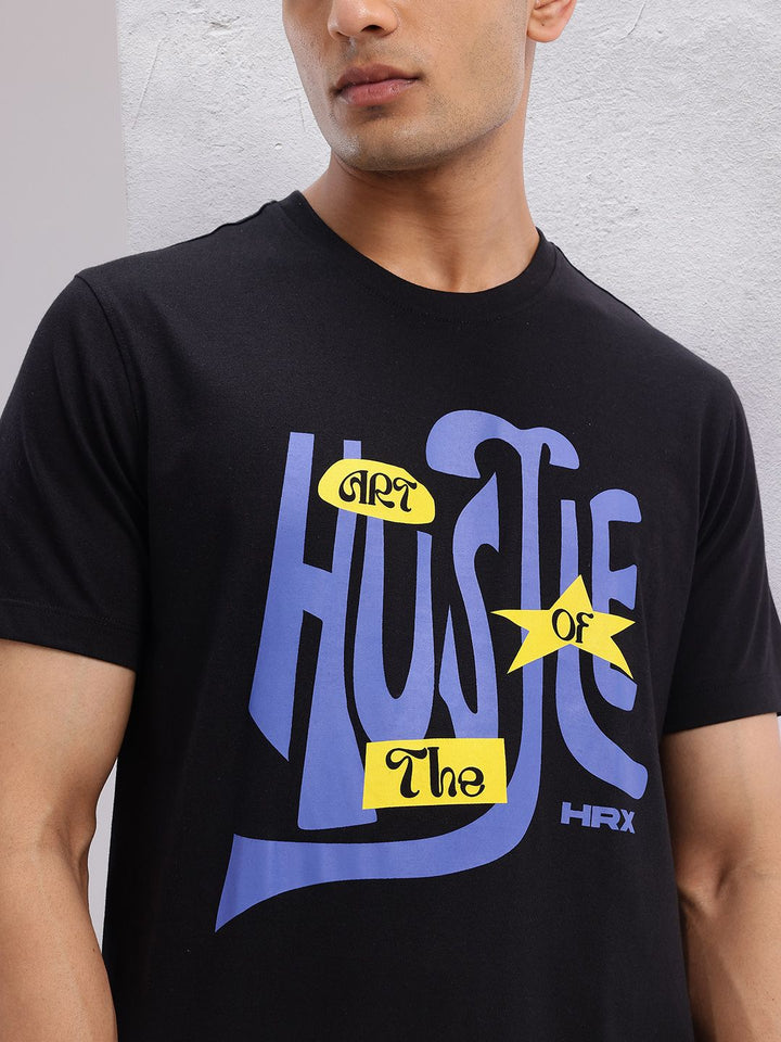 HRX by Hrithik Roshan Typography Printed T-shirt