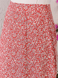 Berrylush Women Floral Printed A-Line Maxi Skirt
