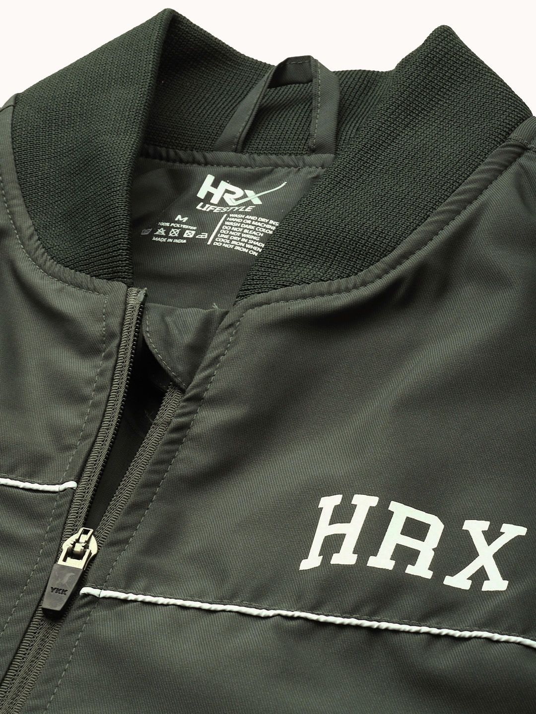HRX by Hrithik Roshan Typography Printed Lifestyle Bomber Jacket