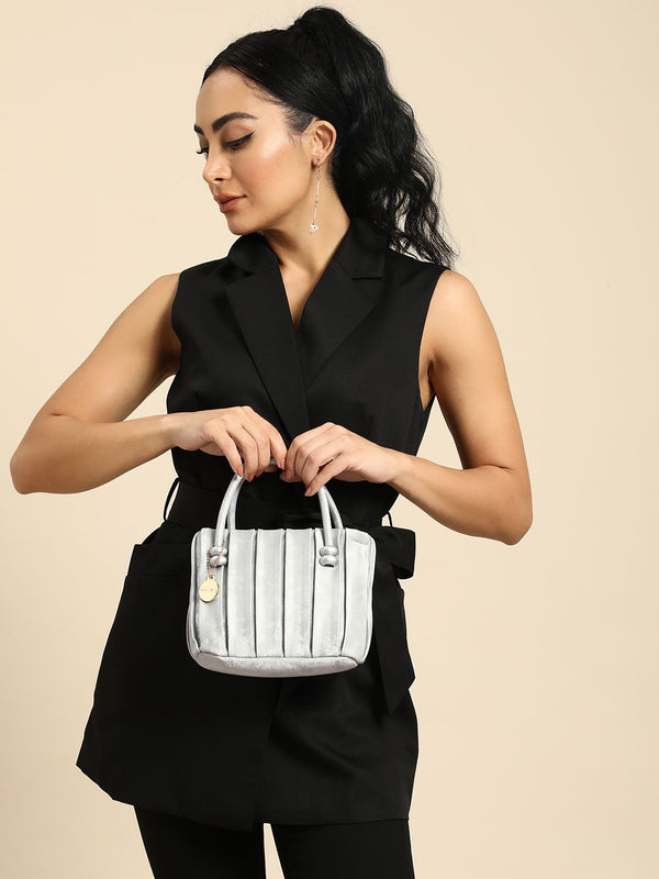 DressBerry Textured Structured Handheld Bag