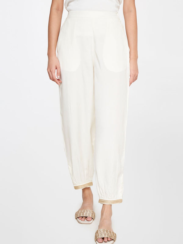 Global Desi Women Mid-Rise Loose Fit Trousers