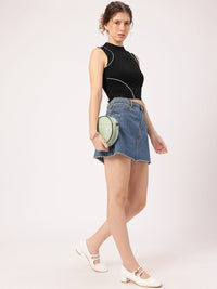 DressBerry Fitted Sleeveless Crop Top