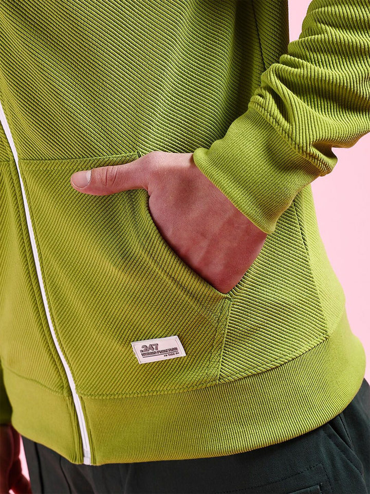 The Indian Garage Co Long Sleeves Hood Zipfront Sweatshirt