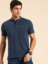 Being Human Henley Neck Pure Cotton T-shirt