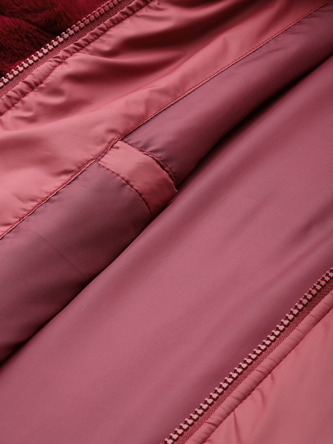all about you Faux-Fur Detail Padded Jacket