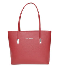 Lino Perros Red Solid Laptop Bag