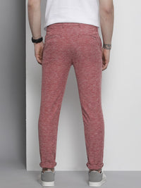 The Indian Garage Co Men Pink Joggers Trousers