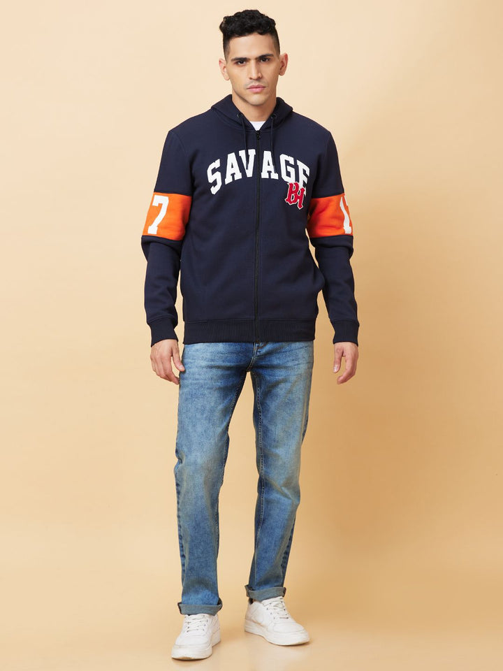 Being Human Printed Hooded Sweatshirt