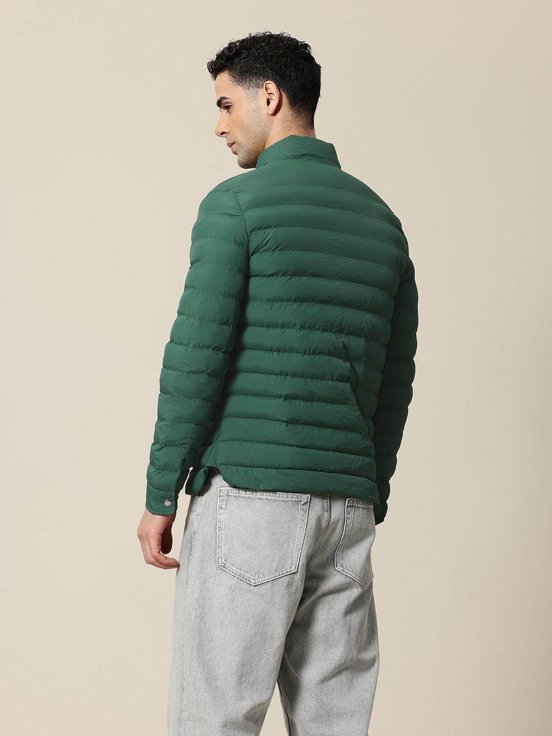 Mr Bowerbird Band Collar Tailored Fit Puffer Jacket