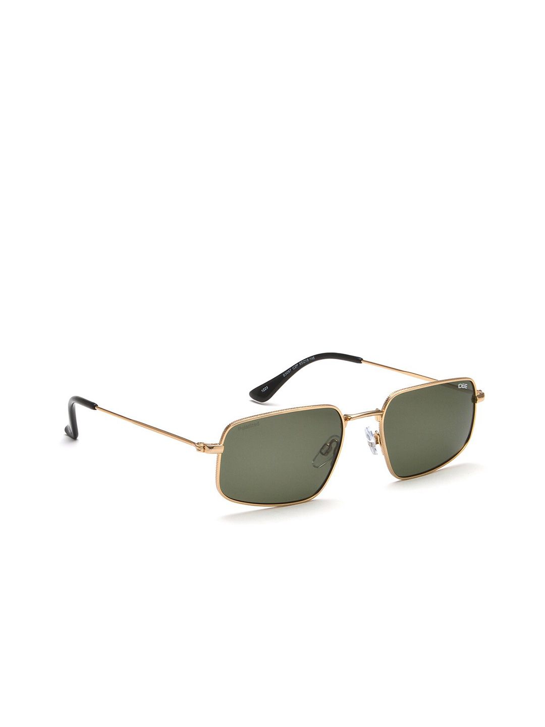 IDEE Men Rectangle Sunglasses with Polarised and UV Protected Lens IDS3097C2PSG
