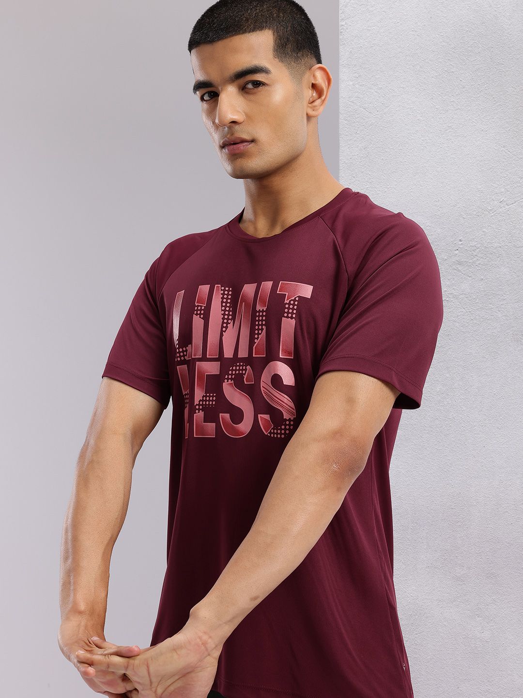 HRX by Hrithik Roshan Typography Printed Rapid-Dry Training T-shirt