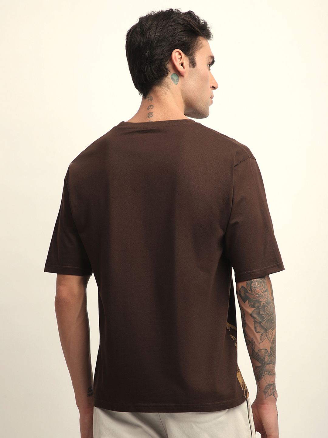 Difference of Opinion Men Short Sleeve Oversized Crew Neck Printed Tshirt