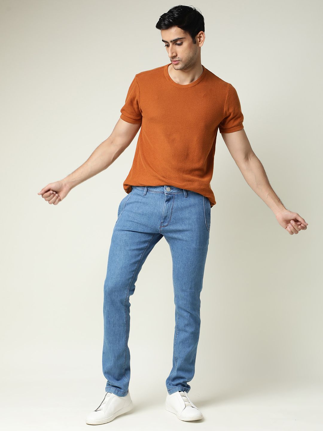 RARE RABBIT Men Midtas Slim Fit Stretchable Jeans