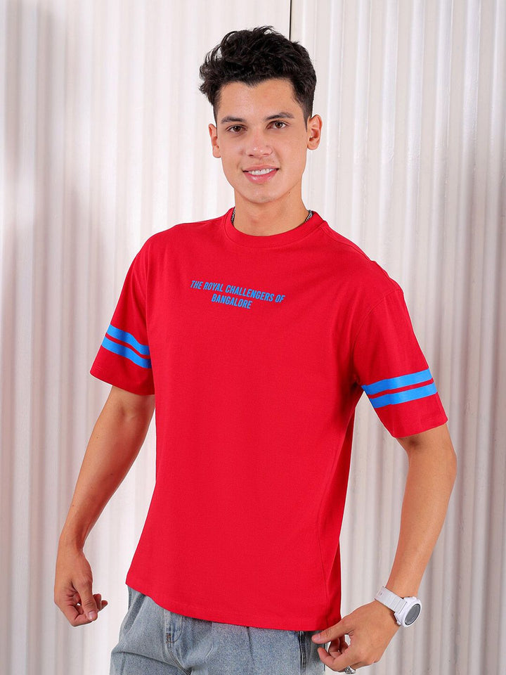 The Indian Garage Co Typography Printed Pure Cotton Boxy T-shirt