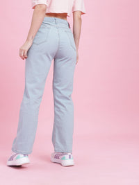 DressBerry Women Straight Fit High-Rise Stretchable Jeans