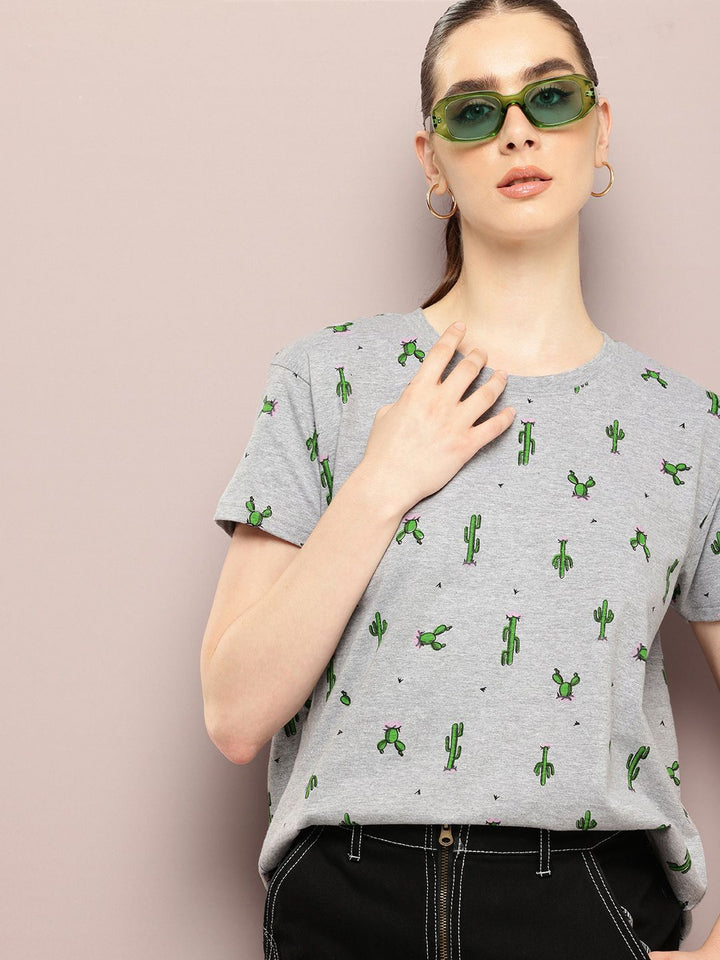 DILLINGER Printed Pure Super Combed Cotton Boxy T-shirt