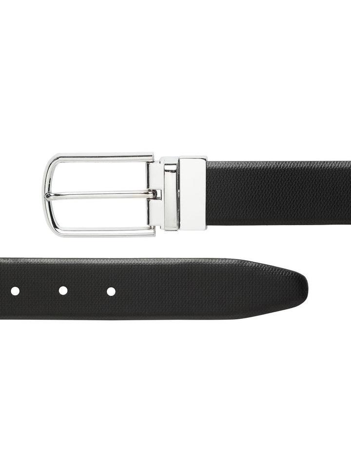 Teakwood Leathers Men Textured Leather Reversible Belt