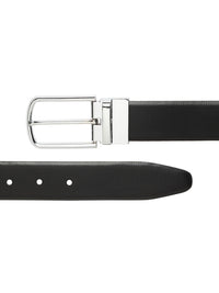 Teakwood Leathers Men Textured Leather Reversible Belt