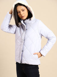 all about you Women Faux Fur Quilted Jacket