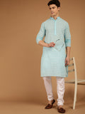 SOJANYA Motif Etnik Sulam Kurta Kapas Tulen