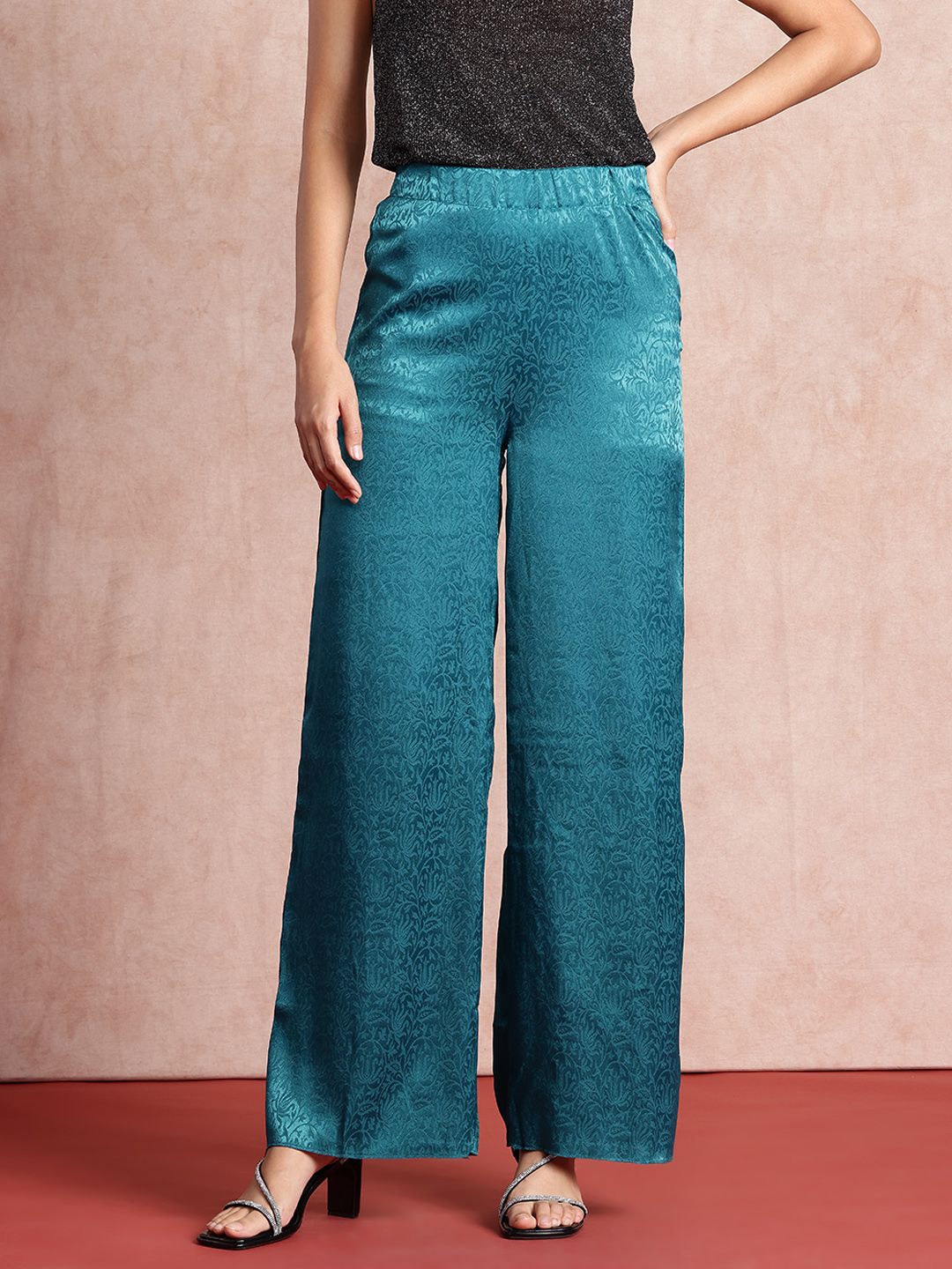 all about you Women Floral High-Rise Trousers