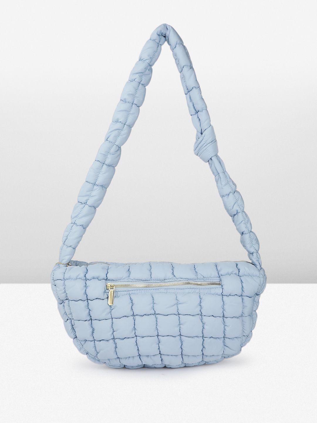DressBerry Self Design Structured Shoulder Bag with Quilted Detail