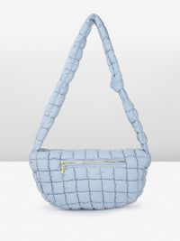 DressBerry Self Design Structured Shoulder Bag with Quilted Detail