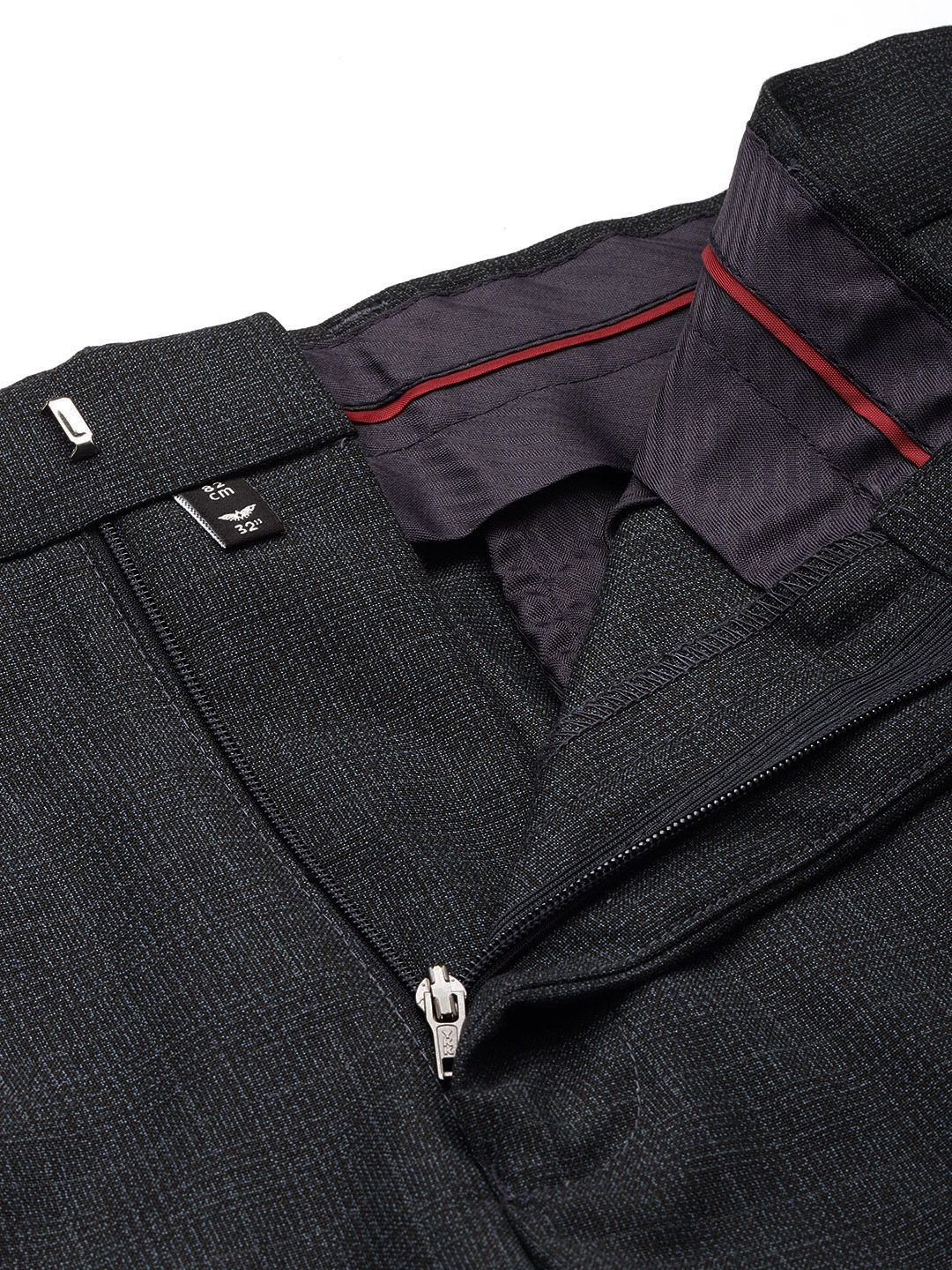 Park Avenue Men Checked Trousers