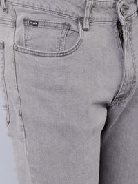 HIGHLANDER Men Grey Slim Fit Mid-Rise Clean Look Stretchable Jeans