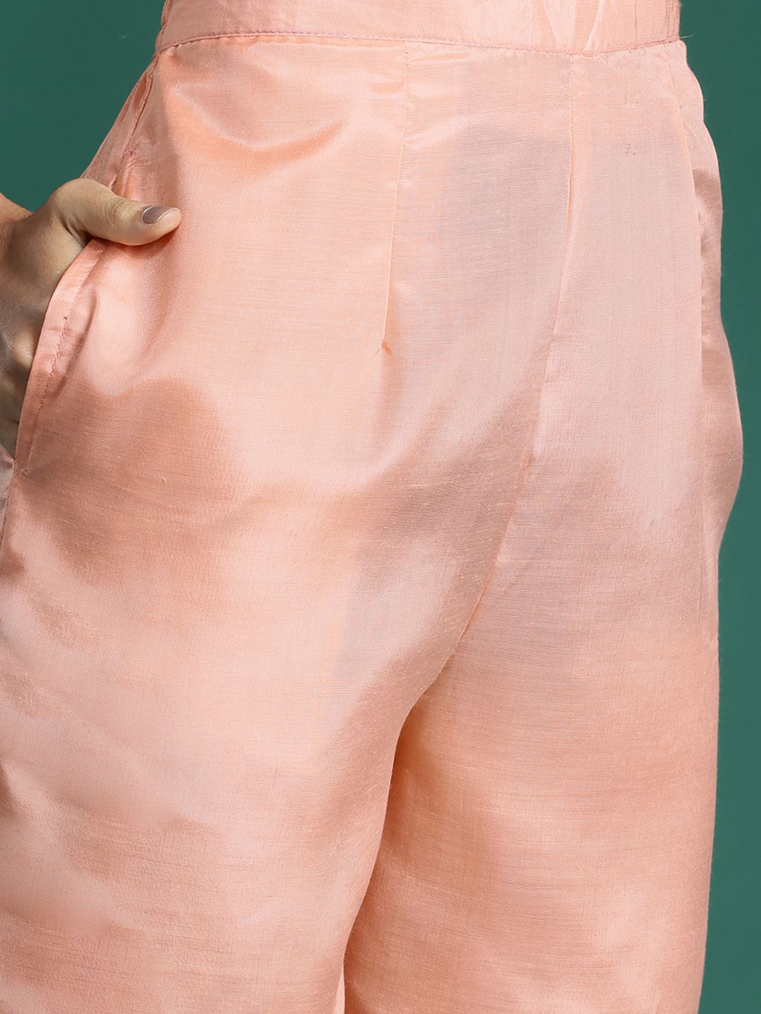 Indo Era Woven Design Kurta With Trousers & Dupatta