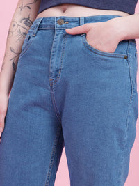 DressBerry Women Straight Fit High-Rise Stretchable Jeans