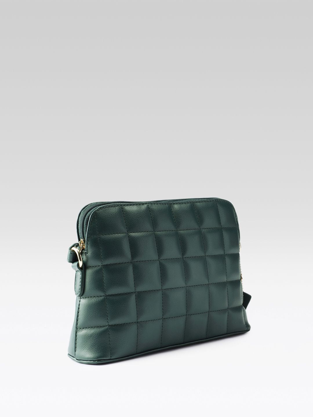 DressBerry Checked Structured Quilted Sling Bag
