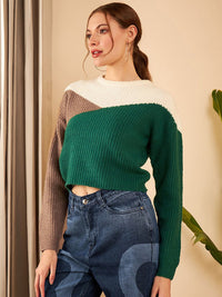 STREET 9 Colourblocked Acrylic Pullover