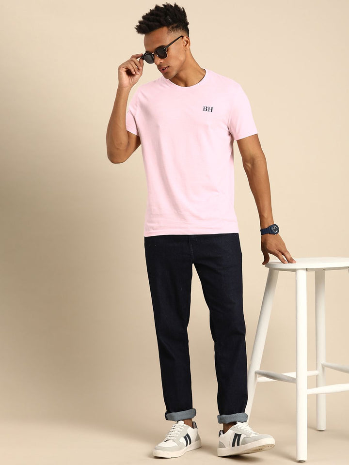 Being Human Brand Logo Printed Pure Cotton T-shirt