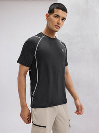HRX by Hrithik Roshan Men Contrast Stitch Training T-shirt