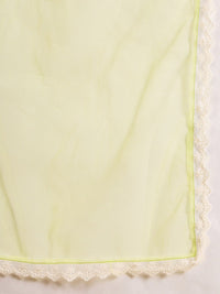 pspeaches Girls Floral Printed Pleated A-Line Kurta with Trousers & Dupatta