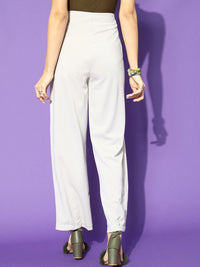 STREET 9 Women Beautiful Grey Solid Trousers