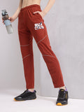 HRX by Hrithik Roshan Women Typography Printed Rapid-Dry Running Track Pants