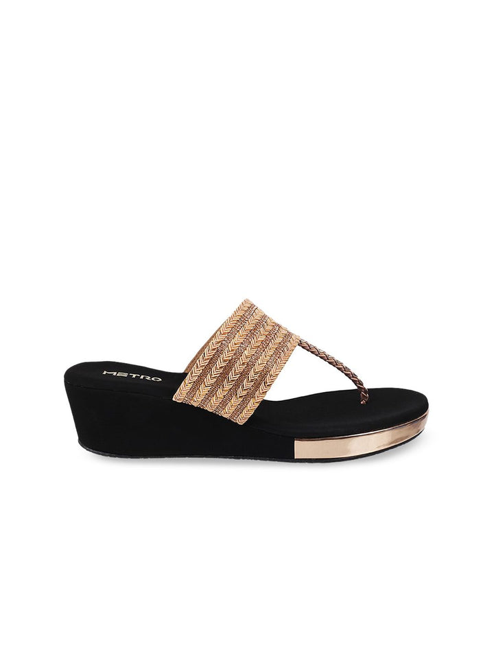 Metro Embellished Wedge Heels