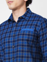 SPYKAR Men Tartan Checked Opaque Cotton Casual Shirt