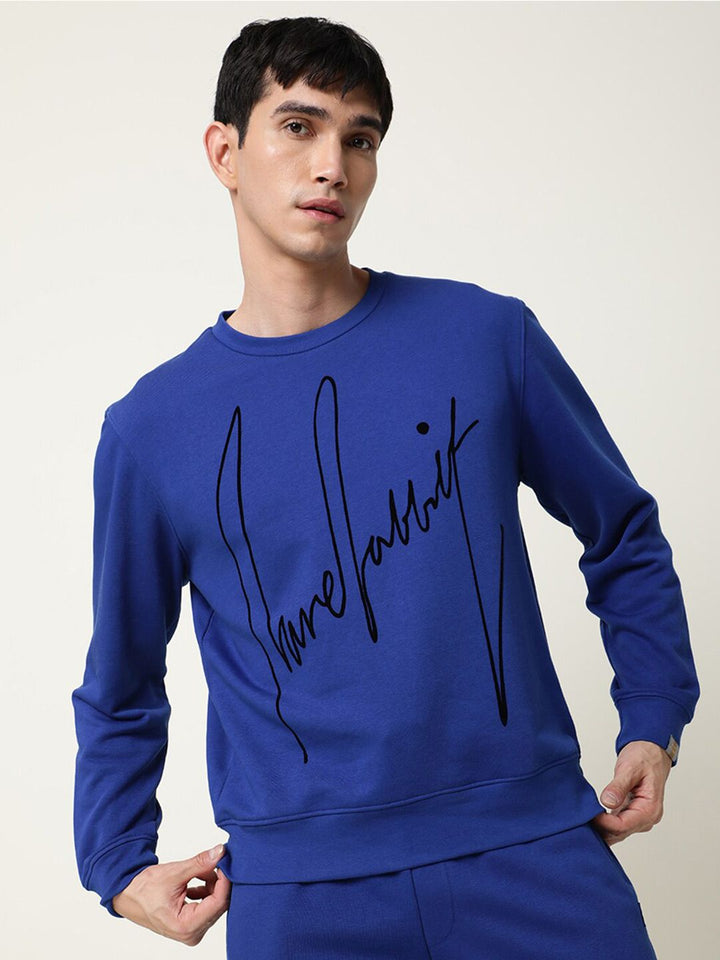RARE RABBIT Men Flocker Printed Sweatshirt