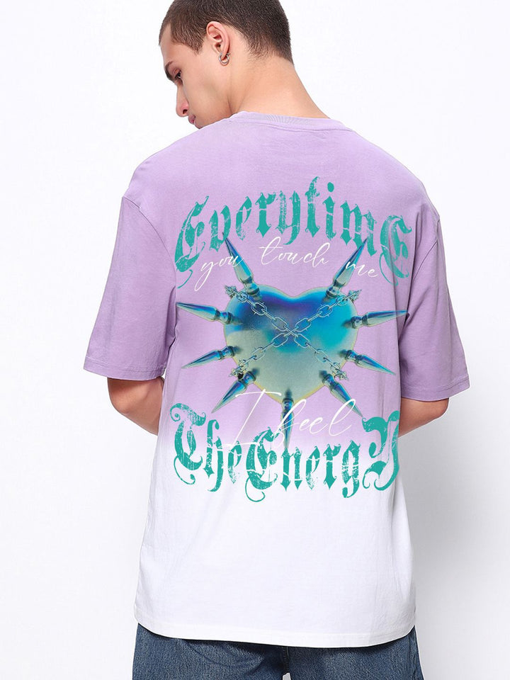 Bewakoof Men Typography Printed Round Neck Cotton Oversized T-shirt