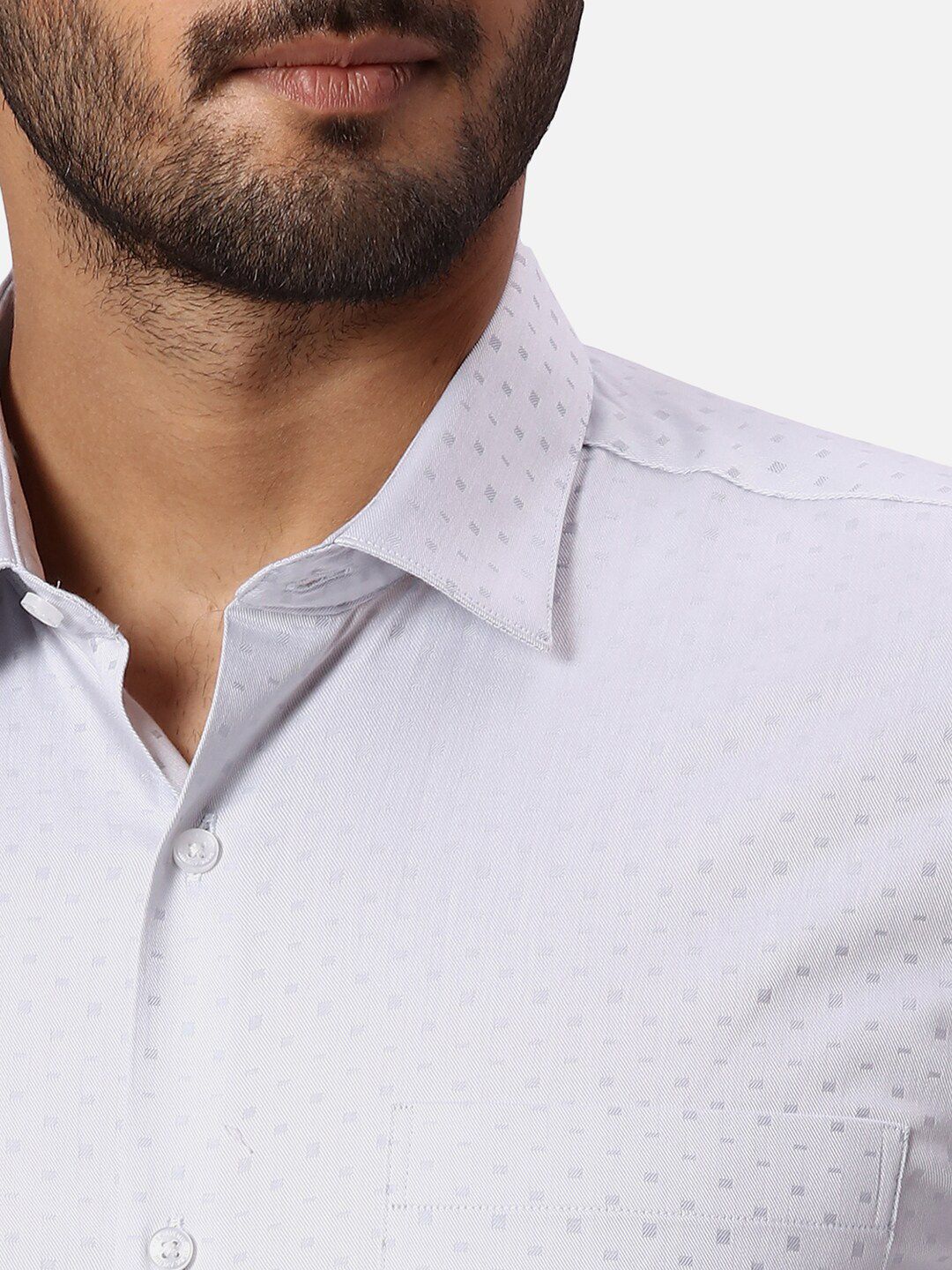 Park Avenue Textured Slim Fit Cotton Formal Shirt